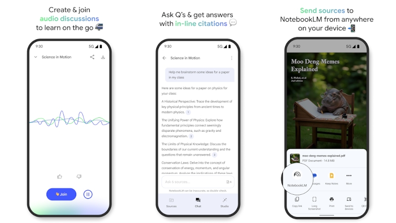 Google совсем скоро представит мобильные приложения ИИ-блокнота NotebookLM с офлайн-режимом