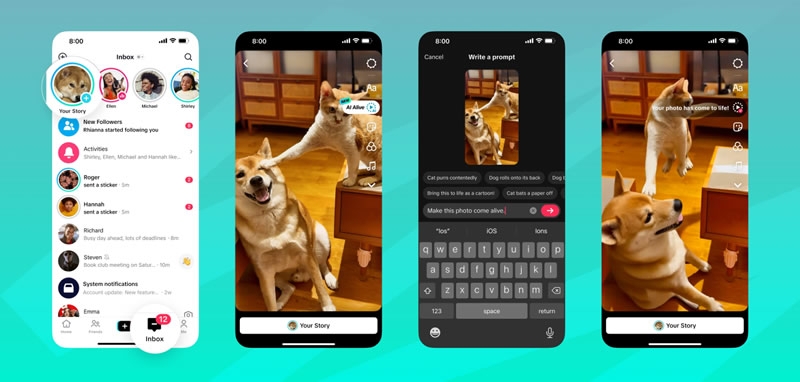 TikTok научился оживлять фотографии с помощью ИИ-функции AI Alive