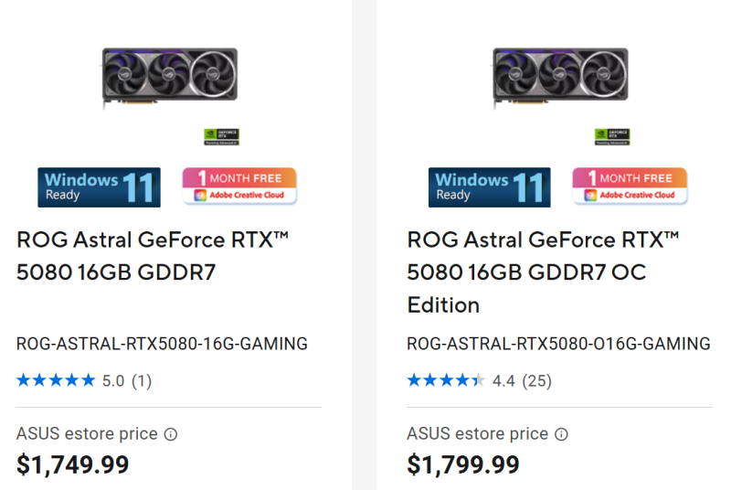 Asus выпустила аниме-видеокарту GeForce RTX 5080 Hatsune Miku Edition за баснословные $2370