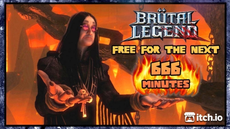 Double Fine устроила раздачу Brutal Legend в память об Оззи Осборне — культовая игра стала бесплатной на 666 минут