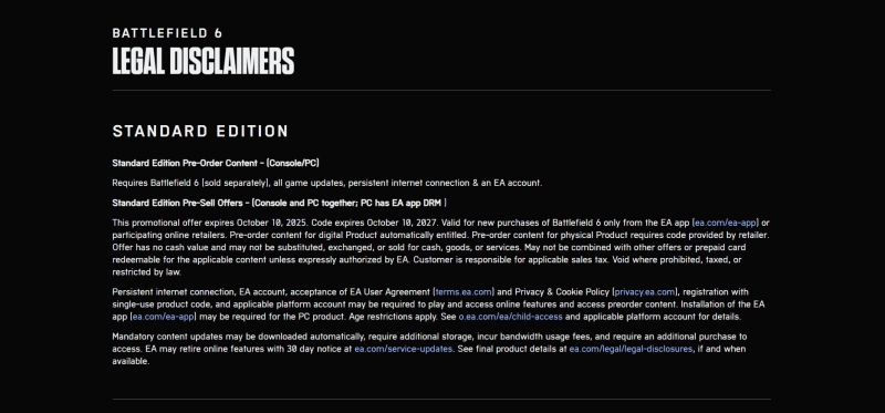 Официальный сайт Electronic Arts случайно подтвердил, когда выйдет Battlefield 6