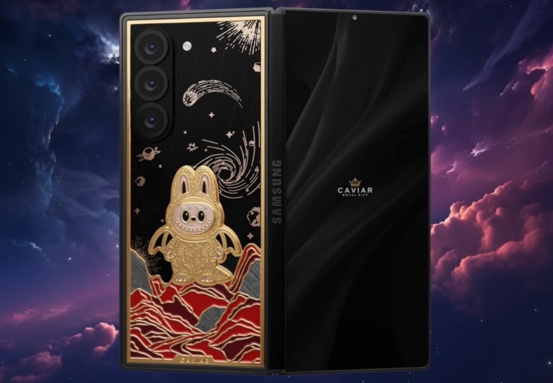 Российская Caviar выпустила смартфоны Galaxy Z fold7 и Galaxy Z Flip7 с золотыми Labubu по цене от $8910