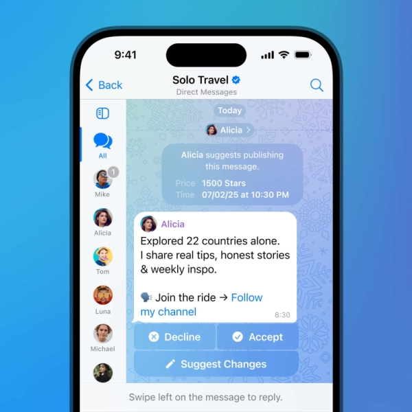 Telegram добавил списки задач и посты от подписчиков — на последних можно зарабатывать