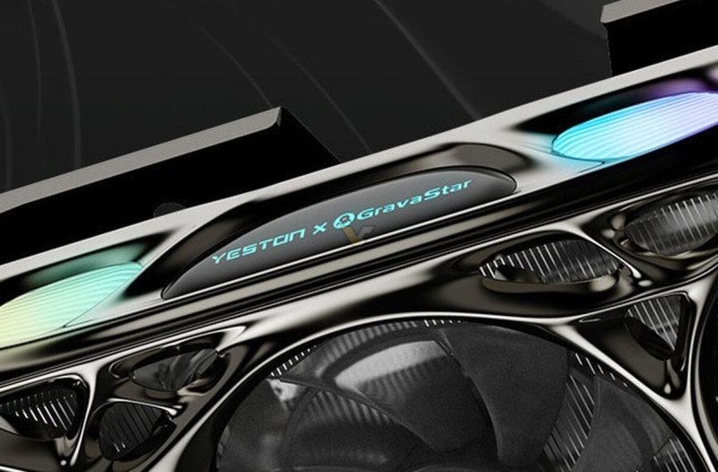 Yeston представила Radeon RX 9070 XT Mercury Nova с футуристическим дизайном в стиле старых видеокарт EVGA Kingpin