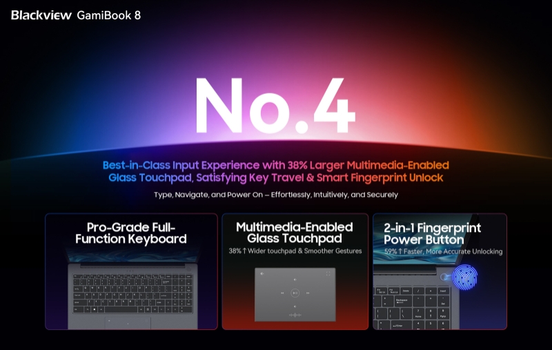 Blackview выпустила GamiBook 8 — мощный ноутбук с AMD Ryzen 7 7735HS и ценой от 31 500 рублей