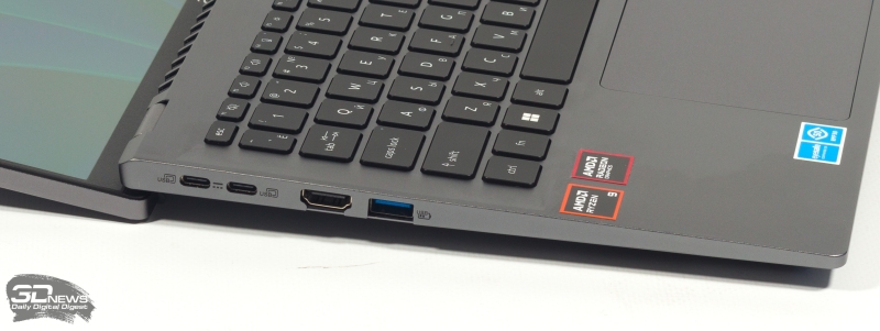 Обзор ноутбука Acer Swift Go 14 (SFG14-63-R7T4) с процессором Ryzen 9 8945HS и OLED-экраном