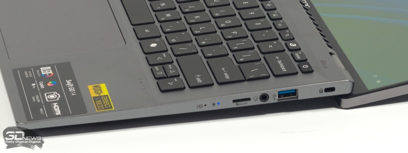 Обзор ноутбука Acer Swift Go 14 (SFG14-63-R7T4) с процессором Ryzen 9 8945HS и OLED-экраном
