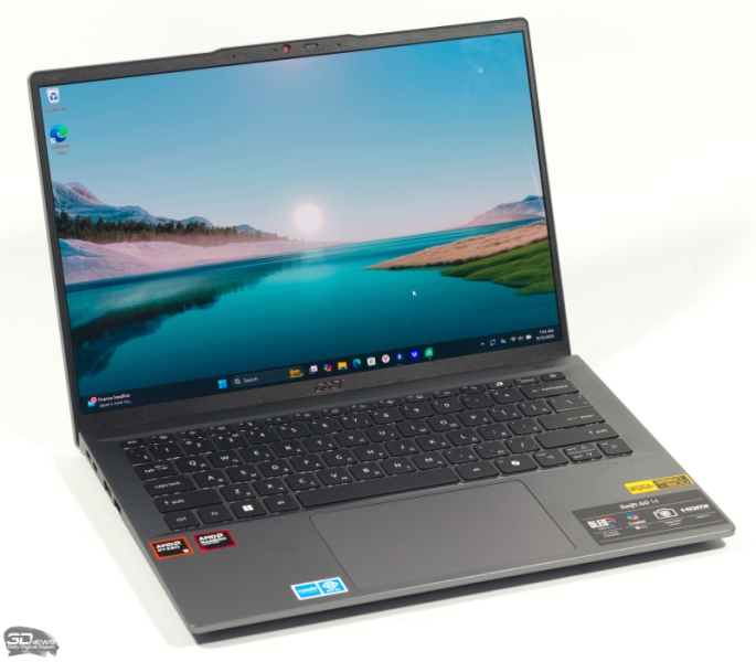 Обзор ноутбука Acer Swift Go 14 (SFG14-63-R7T4) с процессором Ryzen 9 8945HS и OLED-экраном