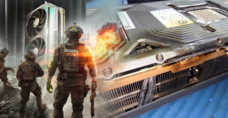 Жаркая катка: видеокарта GeForce RTX 5090 вспыхнула во время игры в Battlefield 6